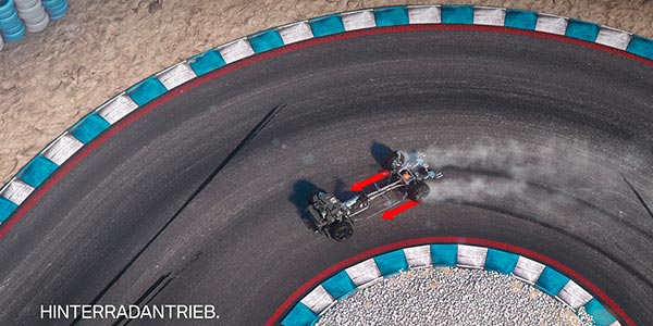 BMW M5 mit M xDrive, Hinterradantrieb