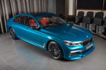 BMW M760Li Individual (G12) in 'Long Beach Blue' in Abu Dhabi.