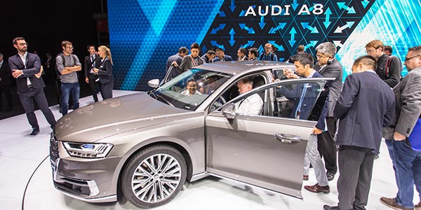 Audi präsentierte den neuen A8 auf der IAA in Frankfurt.