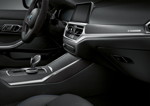 BMW M Performance Parts fr den neuen BMW 3er, M Performance Interieurblenden Carbon mit offenporiger Struktur.