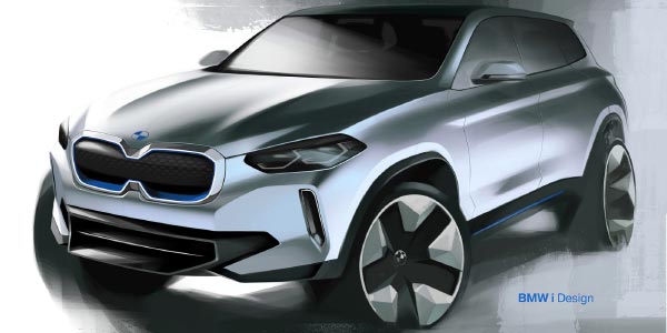 BMW Concept iX3, Designskizze