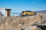 BMW X2 xDrive20d, Modell M Sport X, in Galvanic Gold, on location in Lissabon.