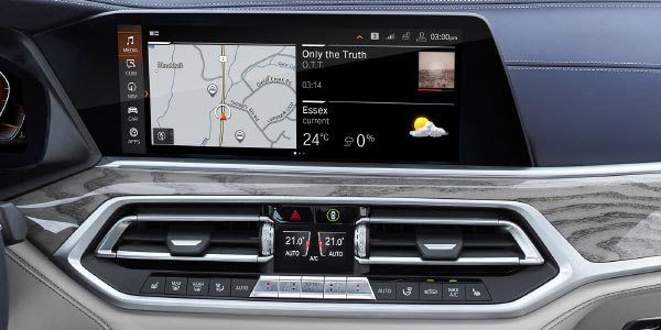 BMW X7 - Interieur, Touch-Screen Bordbilschirm
