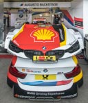 DTM in Spielberg, 23.09.2018. Box vom BMW Team RMG mit dem Shell BMW M4 DTM von Augusto Farfus.