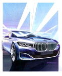 BMW 7er (G11/G12 Facelift 2019), Designskizze