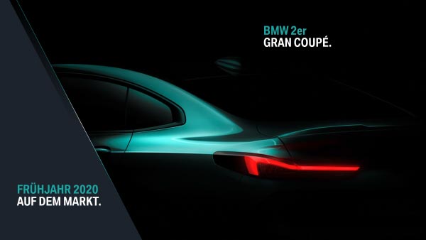 BMW 2er Gran Coupé - ab Frühjahr 2020 auf dem Markt.