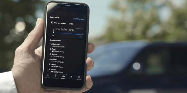 BMW Points App. Ranglisten-&Uuml;bersicht 
