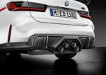 Die neue BMW M3 Competition Limousine, M Performance Heckdiffusor Carbon 