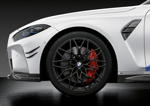Die neue BMW M3 Competition Limousine, 20/21 Zoll M Performance Schmiederad Kreuzspeiche 1000 M Jet Black matt 
