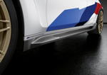 Die neue BMW M3 Competition Limousine, M Performance Seitenschwellereinsatz Carbon