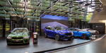 BMW Welt: BMW M Ausstellung mit dem BMW M5, BMW X5M, BMW M4 und dem BMW Vision M Next.