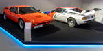 BMW Museum, Sonderausstellung 50 Jahre BMW M: das erste M-Fahrezug überhaupt, der BMW M1, neben BMW 1 Procar Nelson Piquet.