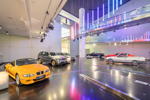 BMW Museum: Sonderausstellung 50 Jahre BMW M mit dem Z3 Roadster V12 vorne