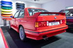 BMW Museum, Sonderausstellung 50 Jahre BMW M: BMW M3 Evolution. Der M3 wurde 1985 auf der IAA vorgestellt, das erste M-Modell auf 3er-Basis.