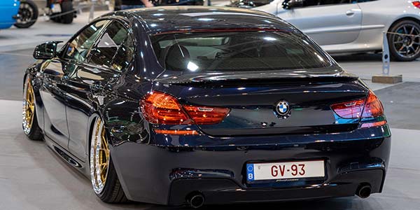 BMW 640d in der tuningXperience, Essen Motor Show 2022, in BMW 'Carbon schwarz mettallic'