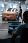 Der neue BMW iX3 50 xDrive - Design Skizze