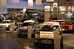 Motorsport-Autos auf dem Stand von Beru-Zündtechnik währene der Essener Motorshow 2003
