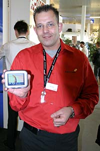 TomTom Go Navigationssystem auf der CeBIT 2004