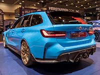 BMW M3 Competition Touring mit M xDrive mit BMW M Performance Parts auf der Essen Motor Show 2022