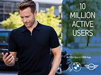 Apps von BMW und MINI knacken zusammen die Marke von zehn Millionen aktiven Nutzern.
