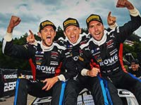 24h Spa-Francorchamps: Philipp Eng, Marco Wittmann und Nick Yelloly triumphieren für ROWE Racing im BMW M4 GT3.