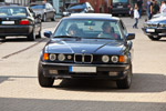 7-forum.com Jahrestreffen 2013: Ralf ('asc-730i') mit Frau im BMW 730i (E32)