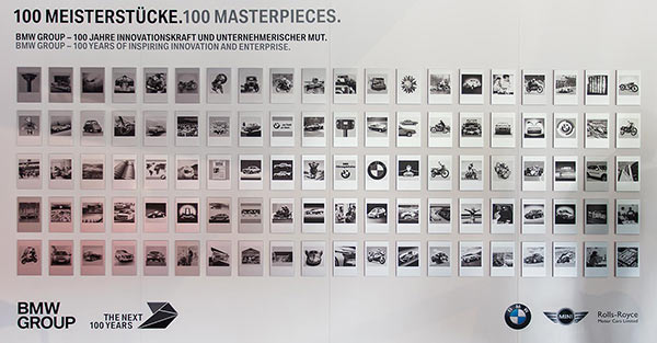 Sonderausstellung '100 Meisterstücke' im BMW Museum in München