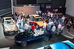 Besichtigung im BMW M Studio, v.l.: BMW M5, BMW M4 Cabrio und BMW L7 Karl Lagerfeld