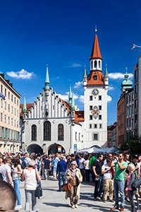 Das alte Rathaus am Marienplatz in M�nchen