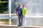 7-forum.com Jahrestreffen 2016, Ausfahrt zum Schloss Schleißheim. Jürgen ('Yachtliner') mit seiner Frau