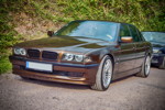 77. Südhessen-Stammtisch: BMW 730i (E38) in der exklusiven Außenfarbe Marrakeschbraun von Ralf ('Ralle735iV8')