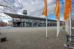 Jahrhunderthalle in Bochum mit der ursprünglichen Ausstellungshalle und dem vorgelagerten Foyer 