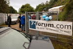 150. Treffen der 7er BMW Freunde Südhessen: Eingang mit 7-forum.com Banner