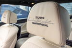 Rhein-Ruhr-Stammtisch im Februar 2026: BMW M760Li (G12) von Gunnar ('Steve7466'), Kopfst&uuml;tzen mit Schriftzug '25 Jahre BMW Individual'