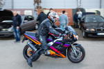 Rhein-Ruhr-Stammtisch im M&auml;rz 2026: Dirk ('e32 Liebhaber') kam heute mit dem Motorrad